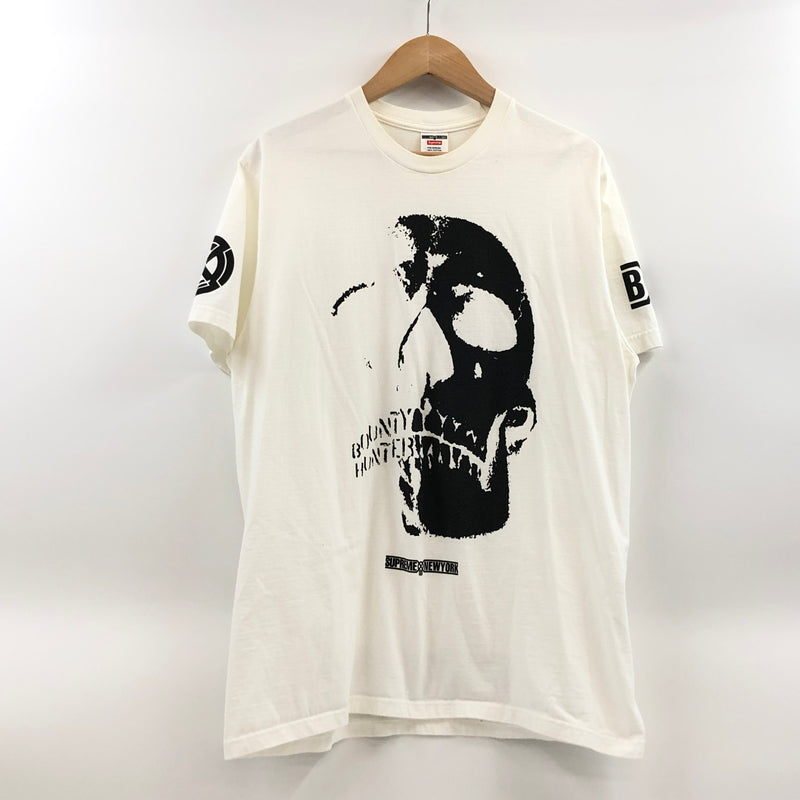 【中古品】【メンズ】 SUPREME シュプリーム × BOUNTY HUNTER バウンティハンター 23AW SKULLS TEE 半袖Tシャツ トップス 149-260830-hn-06-fur サイズ：L カラー：ホワイト 万代Net店