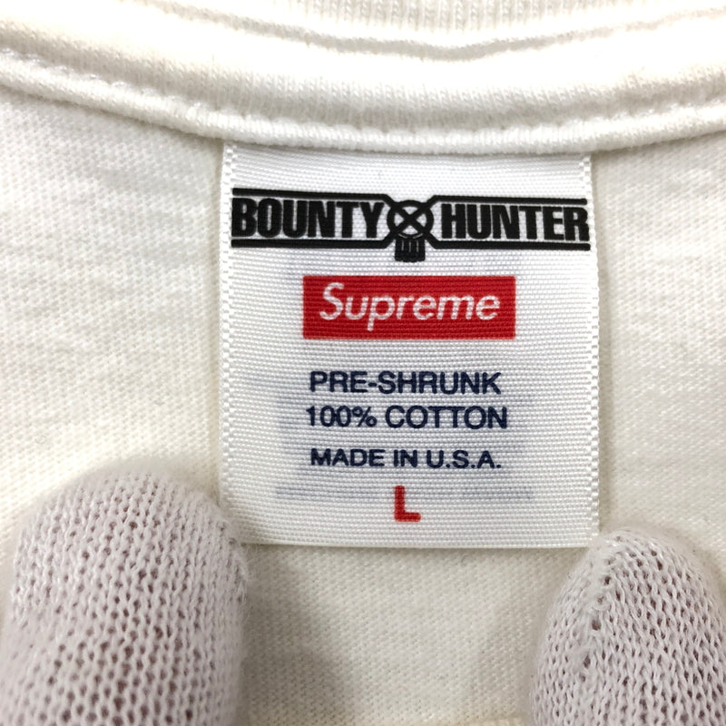 【中古品】【メンズ】 SUPREME シュプリーム × BOUNTY HUNTER バウンティハンター 23AW SKULLS TEE 半袖Tシャツ トップス 149-260830-hn-06-fur サイズ：L カラー：ホワイト 万代Net店