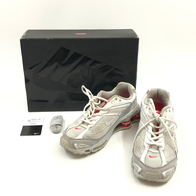 【現状渡し品】【メンズ】 SUPREME シュプリーム × NIKE ナイキ SHOX RIDE 2 DN1615-100 ショックス ライド2 スニーカー シューズ 靴 149-260615-hn-02-fur サイズ：26.0cm US8 カラー：ホワイト/グレーフォッグ/フラットプラチナム 万代Net店