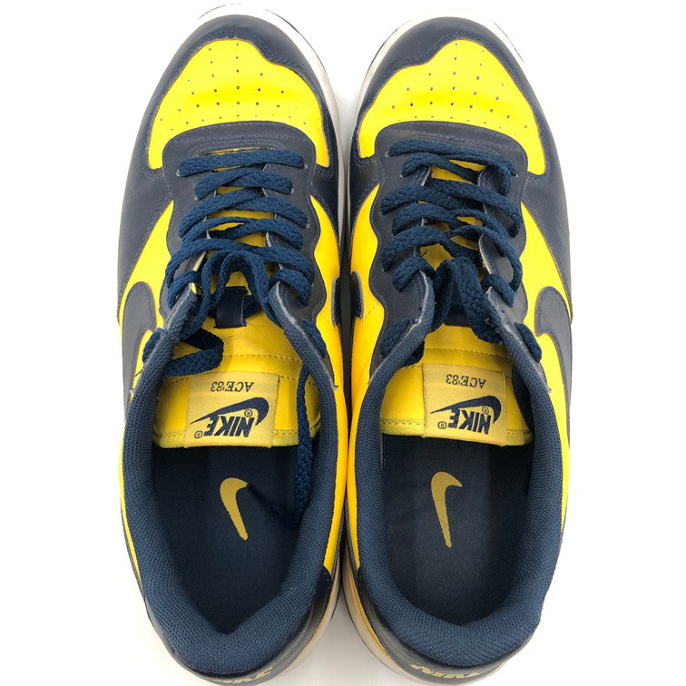 【中古品】【メンズ】 NIKE ナイキ 429579-744/2013年製/ACE 83 SL MICHIGAN 靴 スニーカー 160-250224-NS-7-iwa サイズ：28 カラー：イエロー ネイビー ホワイト 万代Net店