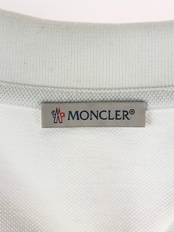 【中古品】【メンズ】 MONCLER モンクレール F10918A70900 84556 POLO SHIRT ポロシャツ 半袖 トップス 141-240823-na-7-tag サイズ：XXXL カラー：ホワイト 万代Net店