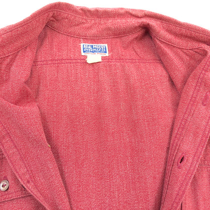 【中古品】【メンズ】 THE REAL McCOY'S ザ・リアルマッコイズ UNION MADE WORK L/S SHIRT ユニオンメイド 長袖ワークシャツ トップス 145-260615-hn-03-fur サイズ：不明 カラー：レッド 万代Net店