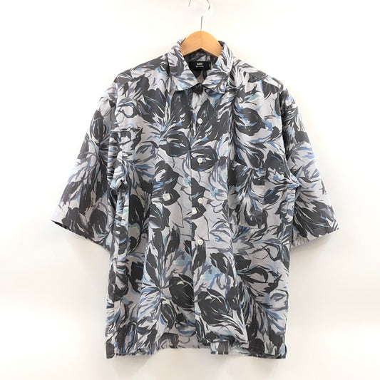 【中古品】【メンズ】 HARE ハレ ART S/S OPEN COLOR SHIRT HA020072AA アートショートスリーブ オープンカラーシャツ 半袖シャツ トップス 147-260615-hn-04-fur サイズ：L カラー：グレー系 万代Net店
