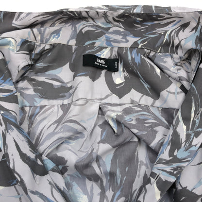 【中古品】【メンズ】 HARE ハレ ART S/S OPEN COLOR SHIRT HA020072AA アートショートスリーブ オープンカラーシャツ 半袖シャツ トップス 147-260615-hn-04-fur サイズ：L カラー：グレー系 万代Net店