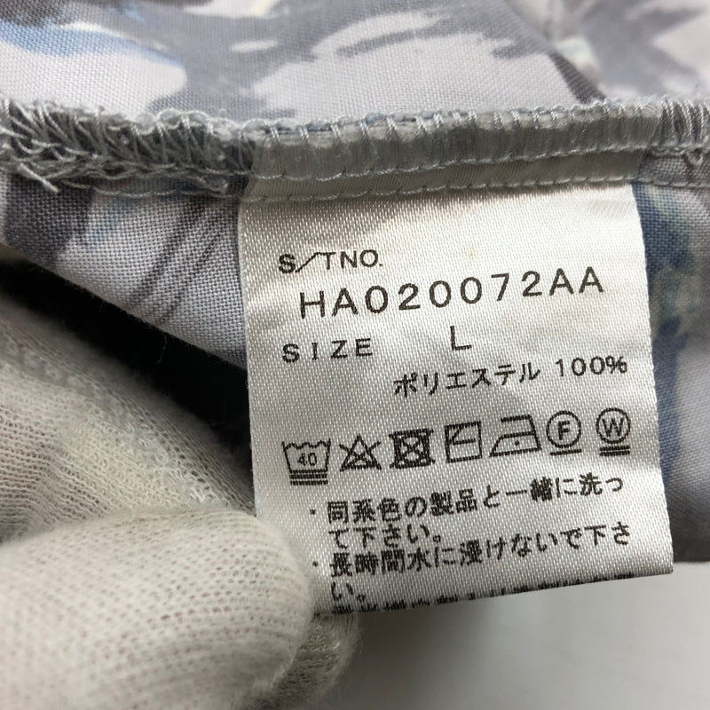 【中古品】【メンズ】 HARE ハレ ART S/S OPEN COLOR SHIRT HA020072AA アートショートスリーブ オープンカラーシャツ 半袖シャツ トップス 147-260615-hn-04-fur サイズ：L カラー：グレー系 万代Net店