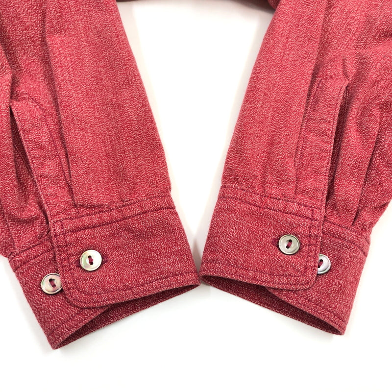 【中古品】【メンズ】 THE REAL McCOY'S ザ・リアルマッコイズ UNION MADE WORK L/S SHIRT ユニオンメイド 長袖ワークシャツ トップス 145-260615-hn-03-fur サイズ：不明 カラー：レッド 万代Net店