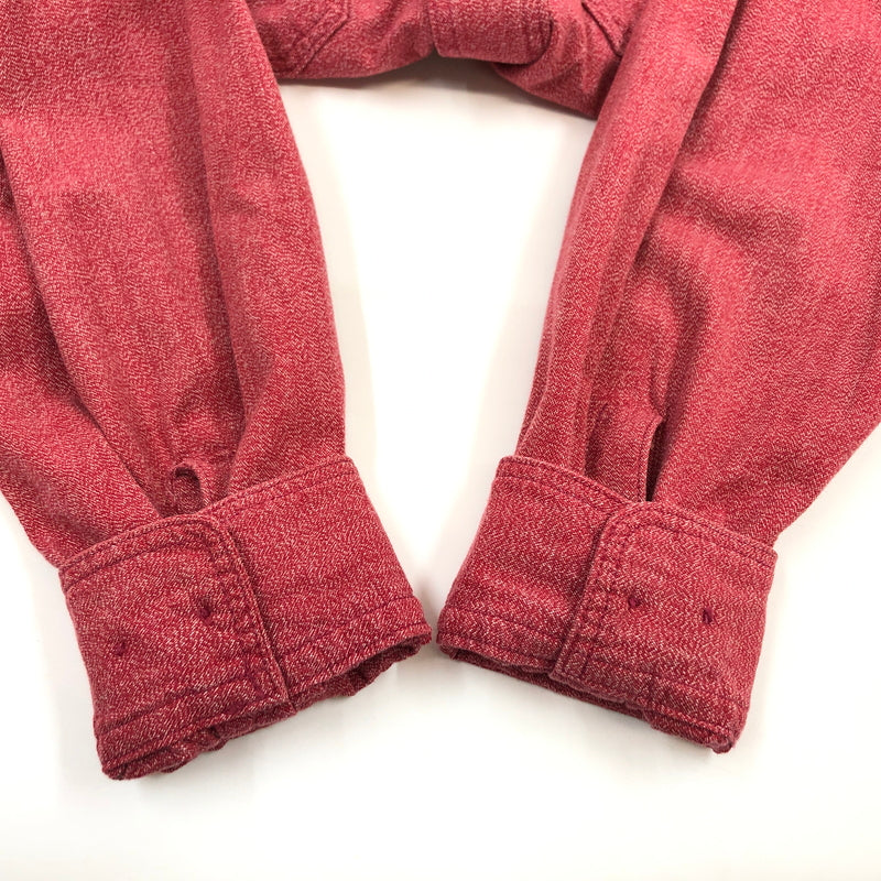 【中古品】【メンズ】 THE REAL McCOY'S ザ・リアルマッコイズ UNION MADE WORK L/S SHIRT ユニオンメイド 長袖ワークシャツ トップス 145-260615-hn-03-fur サイズ：不明 カラー：レッド 万代Net店