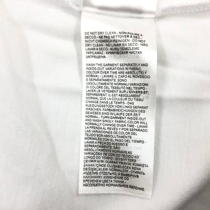 【中古美品】【メンズ】 DIESEL ディーゼル FRONT LOGO S/S TEE 00SH0I-0CATJ フロントロゴ 半袖Tシャツ トップス 141-260615-hn-05-fur サイズ：L カラー：ホワイト 万代Net店