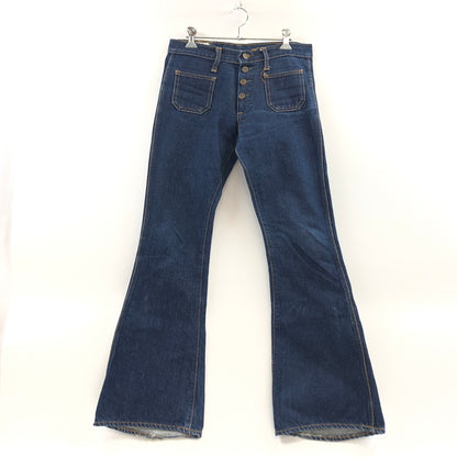 【中古品】【メンズ】 BIG-JOHN ビッグジョン DENIM BELL BOTTOMS LOT340 ベルボトム デニムパンツ ボトムス 157-260615-hn-06-fur サイズ：30×33 カラー：インディゴ 万代Net店