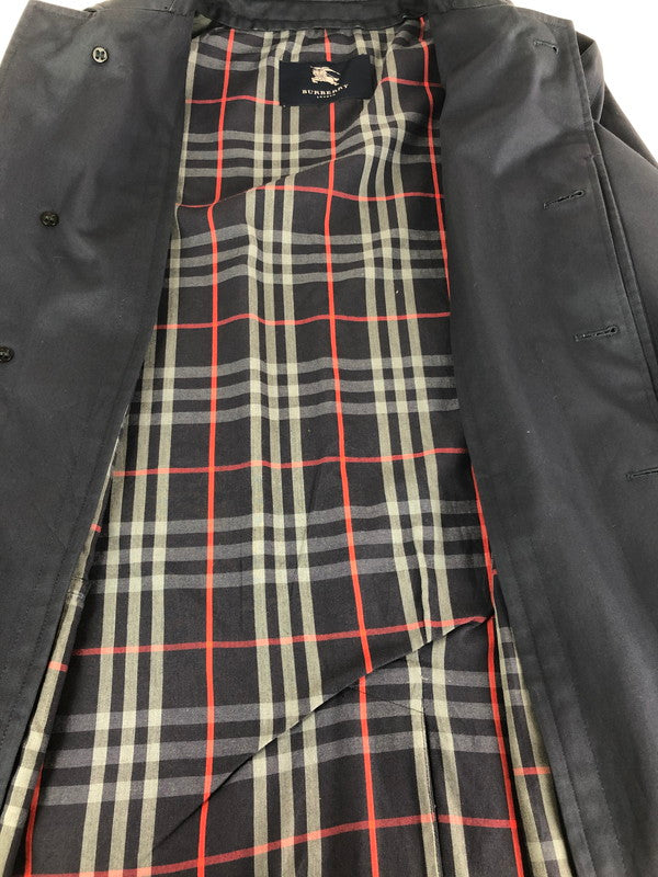 【中古品】【メンズ】  BURBERRY LONDON バーバリー ロンドン  SOUTIEN COLLAR COAT ステンカラーコート アウター 141-240823-na-10-tag サイズ：下記参照 カラー：ネイビー 万代Net店