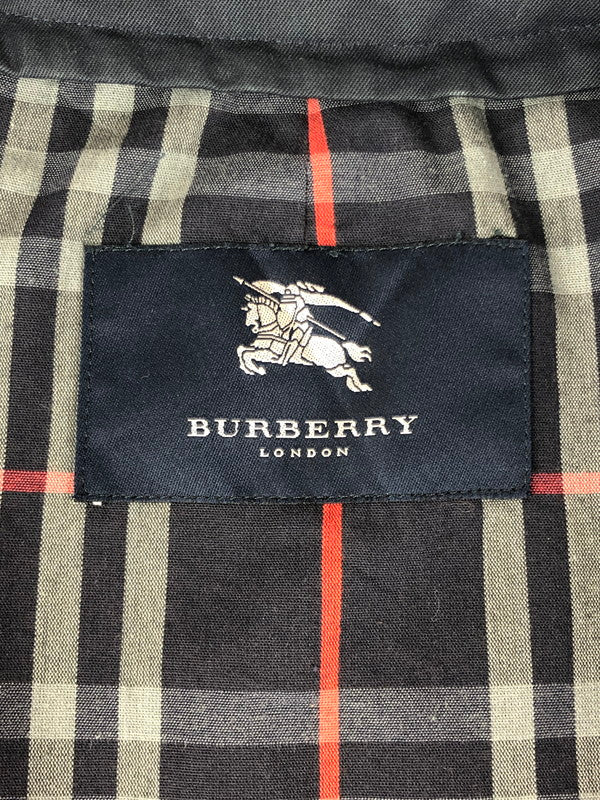 【中古品】【メンズ】  BURBERRY LONDON バーバリー ロンドン  SOUTIEN COLLAR COAT ステンカラーコート アウター 141-240823-na-10-tag サイズ：下記参照 カラー：ネイビー 万代Net店