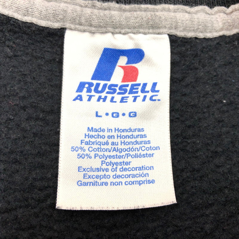 【現状渡し品】【メンズ】 RUSSELL ATHLETIC ラッセルアスレティック 00S 2011 SOFTBALL CREW NECK SWEAT 2011ソフトボール クルーネックスウェット トレーナー トップス 146-260101-hn-08-fur サイズ：L カラー：ブラック 万代Net店