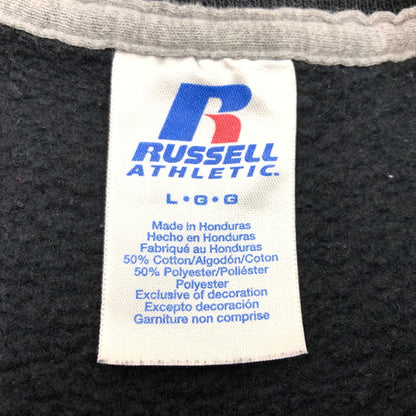 【現状渡し品】【メンズ】 RUSSELL ATHLETIC ラッセルアスレティック 00S 2011 SOFTBALL CREW NECK SWEAT 2011ソフトボール クルーネックスウェット トレーナー トップス 146-260101-hn-08-fur サイズ：L カラー：ブラック 万代Net店
