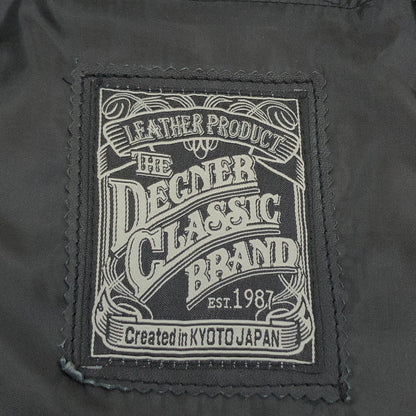 【現状渡し品】【メンズ】 DEGNER デグナー シングルライダースジャケット レザー アウター 140-251015-hn-01-fur サイズ：L カラー：ブラック 万代Net店