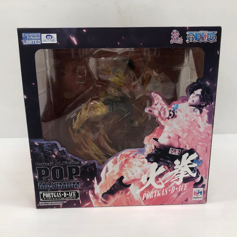 【中古品】 P.O.P ワンピース“NEO-MAXIMUM” ポートガス・D・エース 15th LIMITED Ver. フィギュア 047-260813-ns-12-tei 万代Net店