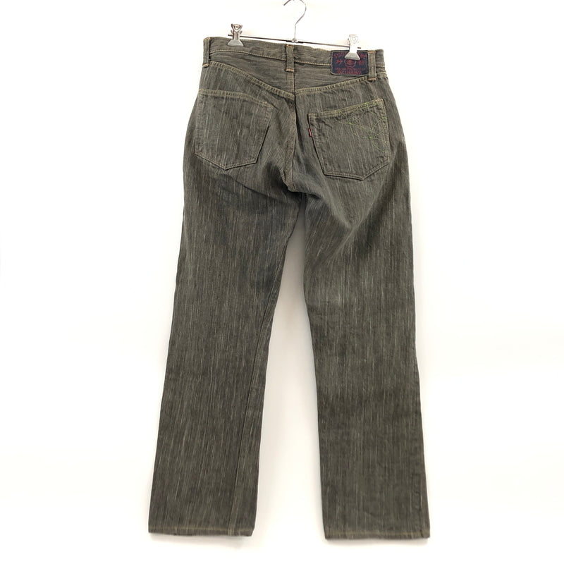【中古品】【メンズ】 SUGAR CANE シュガーケーン BUTTON FLY DENIM PANT 砂糖黍 柿渋染 ボタンフライ デニムパンツ ボトムス 156-260615-hn-07-fur サイズ：31×34 カラー：グレー系 万代Net店