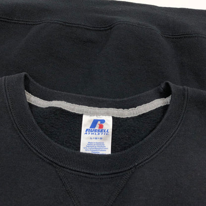 【現状渡し品】【メンズ】 RUSSELL ATHLETIC ラッセルアスレティック 00S 2011 SOFTBALL CREW NECK SWEAT 2011ソフトボール クルーネックスウェット トレーナー トップス 146-260101-hn-08-fur サイズ：L カラー：ブラック 万代Net店