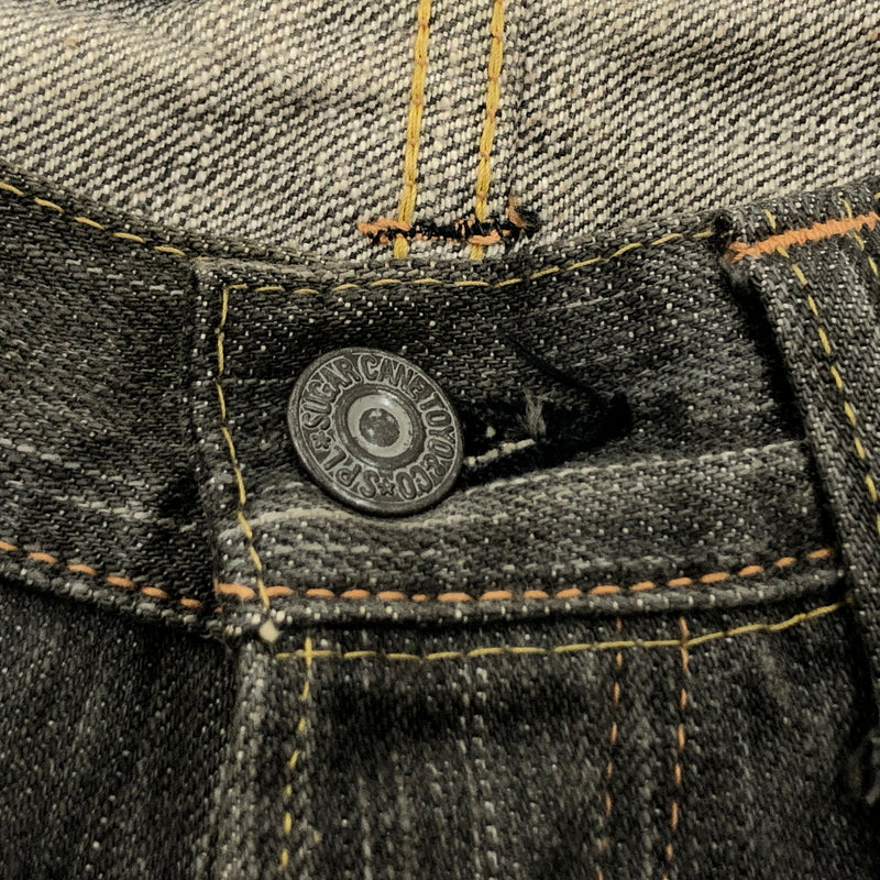 【中古品】【メンズ】 SUGAR CANE シュガーケーン BUTTON FLY DENIM PANT 砂糖黍 柿渋染 ボタンフライ デニムパンツ ボトムス 156-260615-hn-07-fur サイズ：31×34 カラー：グレー系 万代Net店