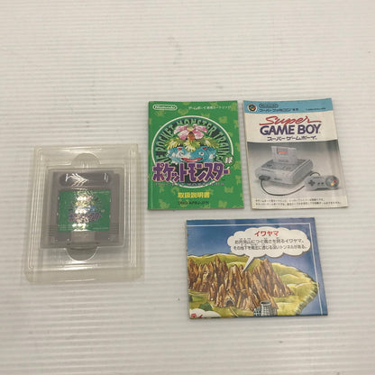 【中古品】 任天堂 GBソフト ポケットモンスター 緑 DMG-P-APBJ(JPN) 開封済み 動作確認済み 端子に青サビあり ブリスター割れ・箱イタミあり 023-260901-ti-02-tagh 万代Net店