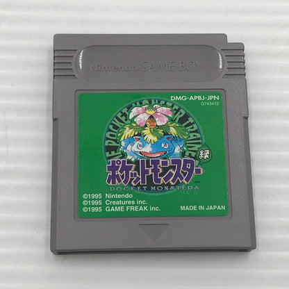【中古品】 任天堂 GBソフト ポケットモンスター 緑 DMG-P-APBJ(JPN) 開封済み 動作確認済み 端子に青サビあり ブリスター割れ・箱イタミあり 023-260901-ti-02-tagh 万代Net店