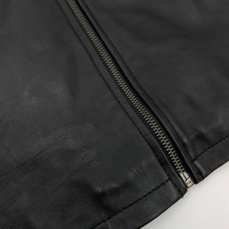 【現状渡し品】【メンズ】 DEGNER デグナー シングルライダースジャケット レザー アウター 140-251015-hn-01-fur サイズ：L カラー：ブラック 万代Net店