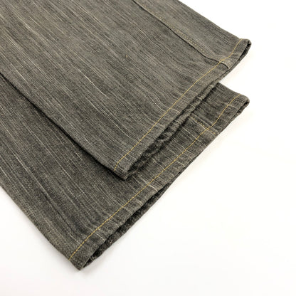 【中古品】【メンズ】 SUGAR CANE シュガーケーン BUTTON FLY DENIM PANT 砂糖黍 柿渋染 ボタンフライ デニムパンツ ボトムス 156-260615-hn-07-fur サイズ：31×34 カラー：グレー系 万代Net店