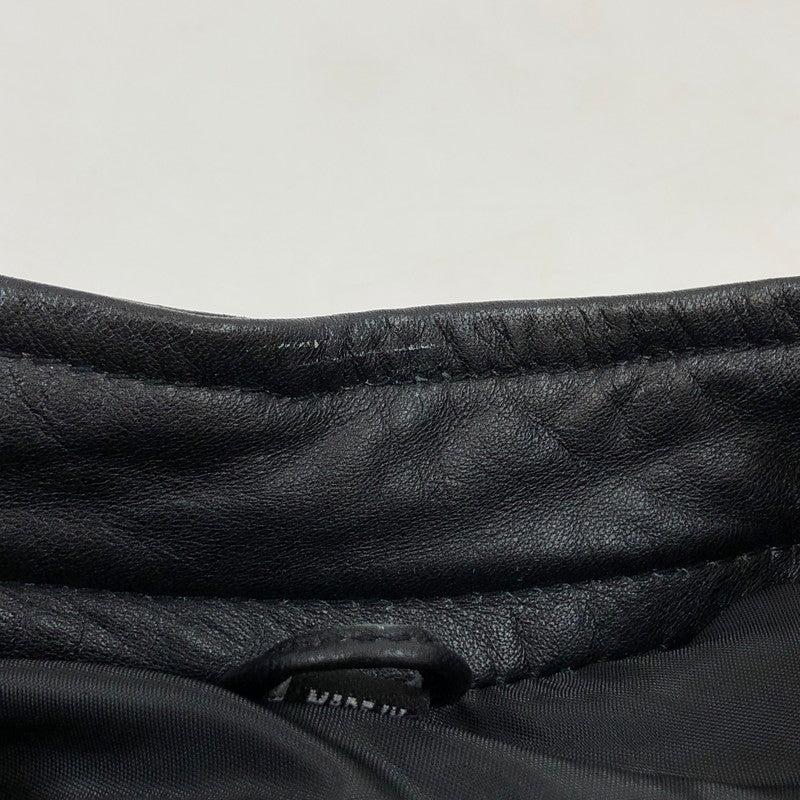 【現状渡し品】【メンズ】 DEGNER デグナー シングルライダースジャケット レザー アウター 140-251015-hn-01-fur サイズ：L カラー：ブラック 万代Net店