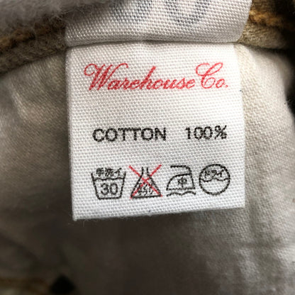 【現状渡し品】【メンズ】 WAREHOUSE ウエアハウス HELLER'S CAFE ヘラーズカフェ コットンパンツ ボトムス 156-251015-hn-02-fur サイズ：30 カラー：ベージュ 万代Net店