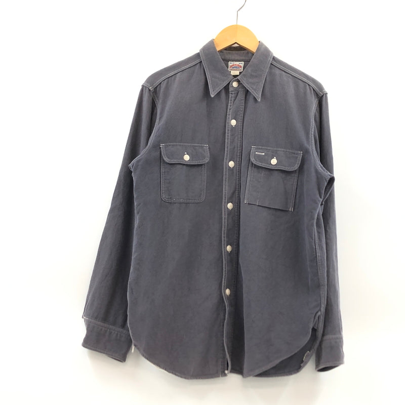 【中古品】【メンズ】 JOE MCCOY ジョーマッコイ 8HOUR UNION SANFORIZED L/S SHIRT エイトアワーユニオン サンフォライズド 長袖シャツ トップス 146-260615-hn-10-fur サイズ：15 カラー：グレー 万代Net店