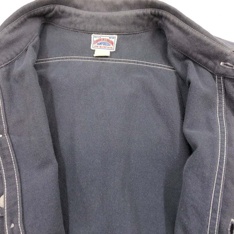 【中古品】【メンズ】 JOE MCCOY ジョーマッコイ 8HOUR UNION SANFORIZED L/S SHIRT エイトアワーユニオン サンフォライズド 長袖シャツ トップス 146-260615-hn-10-fur サイズ：15 カラー：グレー 万代Net店