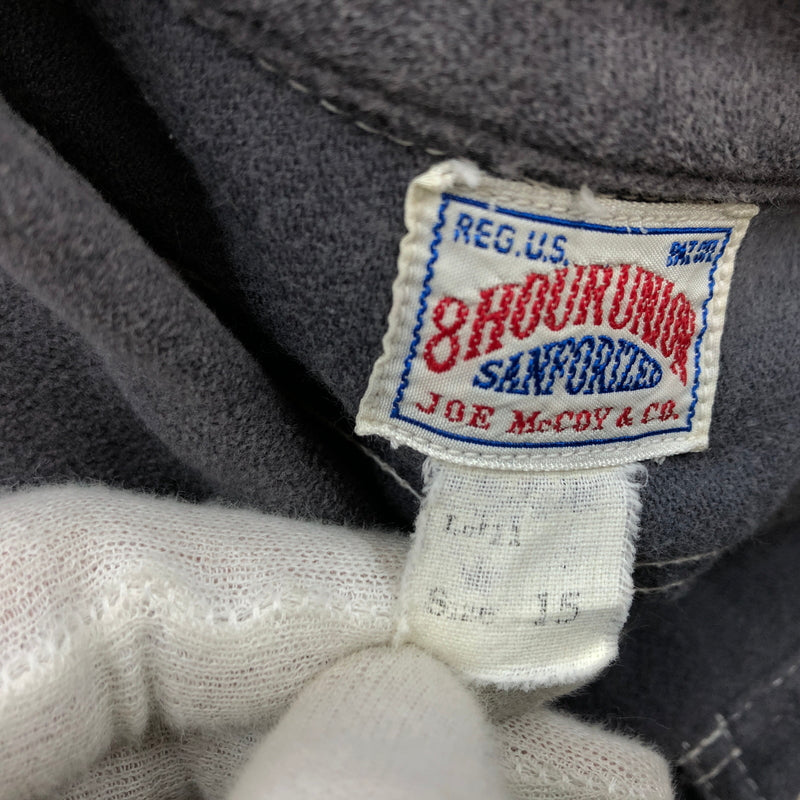 【中古品】【メンズ】 JOE MCCOY ジョーマッコイ 8HOUR UNION SANFORIZED L/S SHIRT エイトアワーユニオン サンフォライズド 長袖シャツ トップス 146-260615-hn-10-fur サイズ：15 カラー：グレー 万代Net店