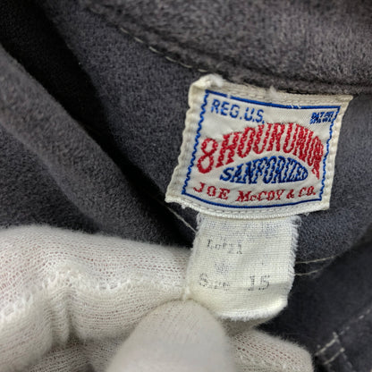 【中古品】【メンズ】 JOE MCCOY ジョーマッコイ 8HOUR UNION SANFORIZED L/S SHIRT エイトアワーユニオン サンフォライズド 長袖シャツ トップス 146-260615-hn-10-fur サイズ：15 カラー：グレー 万代Net店