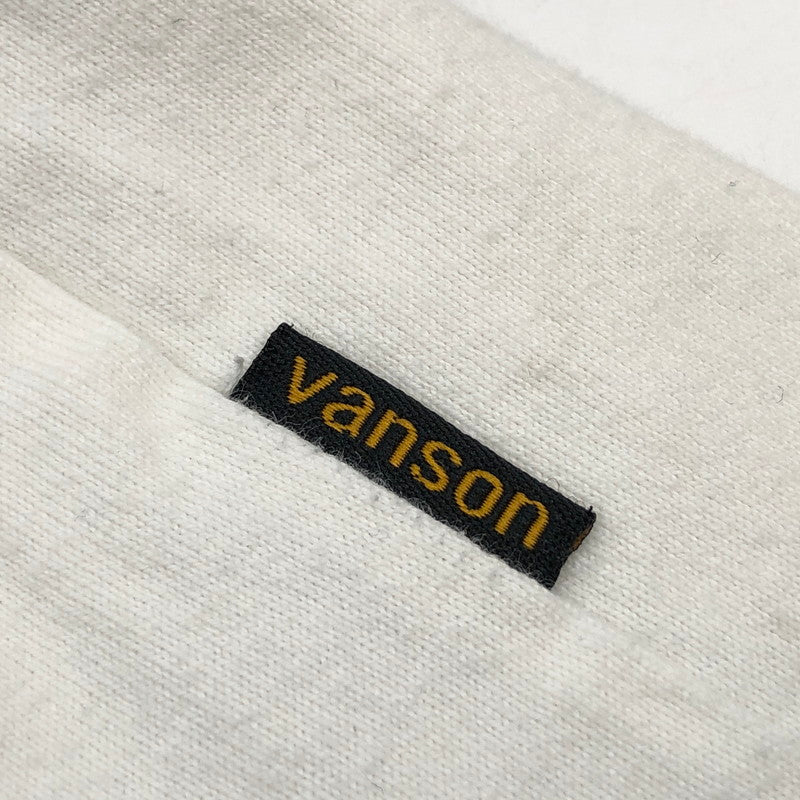 【中古品】【メンズ】 VANSON バンソン L/S Tee 長袖Tシャツ 重ね着風 トップス 145-260318-hn-03-fur サイズ：XL カラー：ホワイト/ブラック 万代Net店