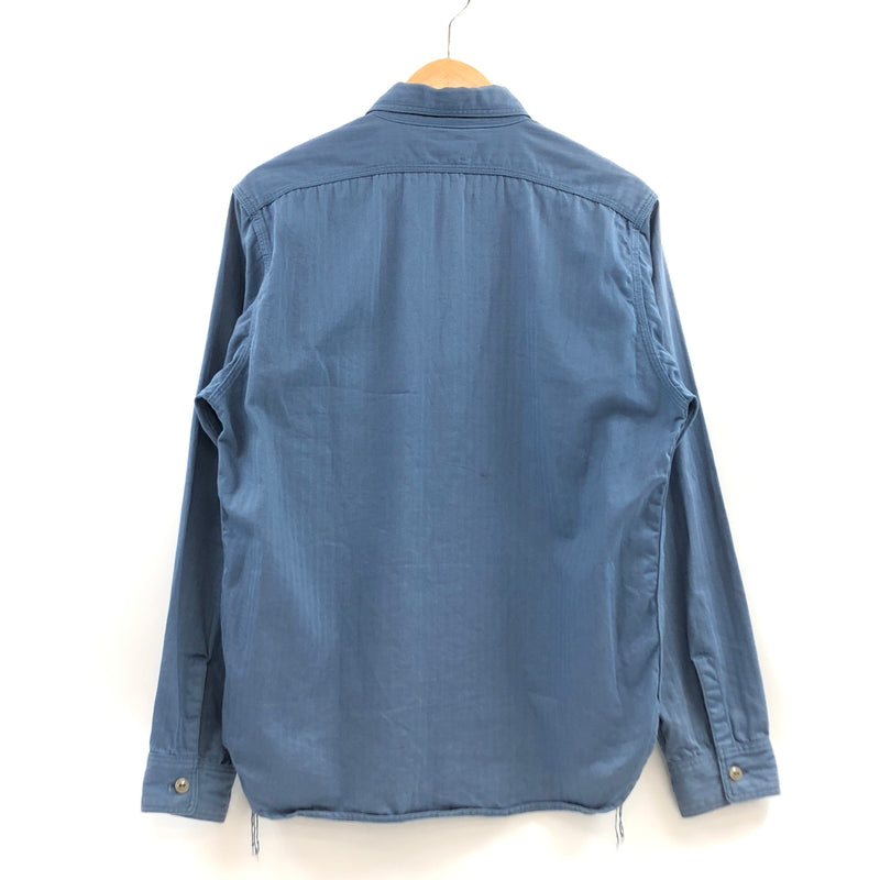 【中古品】【メンズ】 JOE MCCOY ジョーマッコイ 8HOUR UNION WORK SHIRT エイトアワーユニオン ワークシャツ 長袖シャツ トップス 145-260615-hn-11-fur サイズ：16 カラー：ブルー系 万代Net店