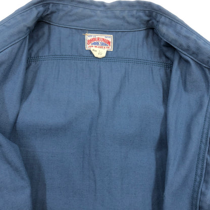 【中古品】【メンズ】 JOE MCCOY ジョーマッコイ 8HOUR UNION WORK SHIRT エイトアワーユニオン ワークシャツ 長袖シャツ トップス 145-260615-hn-11-fur サイズ：16 カラー：ブルー系 万代Net店