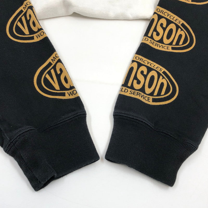 【中古品】【メンズ】 VANSON バンソン L/S Tee 長袖Tシャツ 重ね着風 トップス 145-260318-hn-03-fur サイズ：XL カラー：ホワイト/ブラック 万代Net店