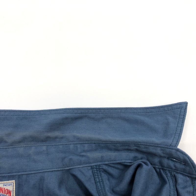 【中古品】【メンズ】 JOE MCCOY ジョーマッコイ 8HOUR UNION WORK SHIRT エイトアワーユニオン ワークシャツ 長袖シャツ トップス 145-260615-hn-11-fur サイズ：16 カラー：ブルー系 万代Net店