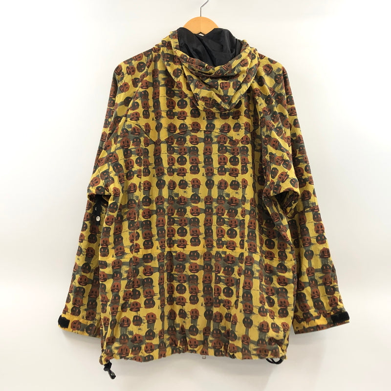 【現状渡し品】【メンズ】 A BATHING APE アベイシングエイプ ×PEEL SLOWLY AND SEE ピールスローリーアンドシー NYLON JACKET ナイロンジャケット アウター 142-260615-hn-12-fur サイズ：M カラー：イエロー/ブラウン系 万代Net店