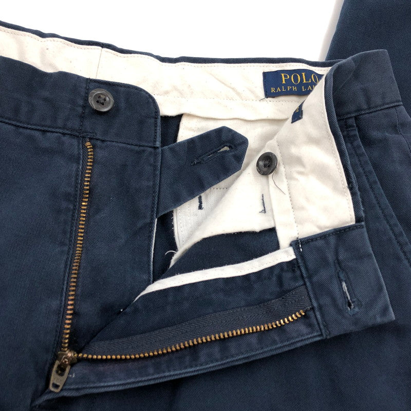 【現状渡し品】【メンズ】 POLO RALPH LAUREN ポロ・ラルフローレン CLASSIC FIT CHINO PANT クラシックフィット チノパンツ ボトムス 158-260103-hn-01-fur サイズ：32/30 カラー：ネイビー 万代Net店