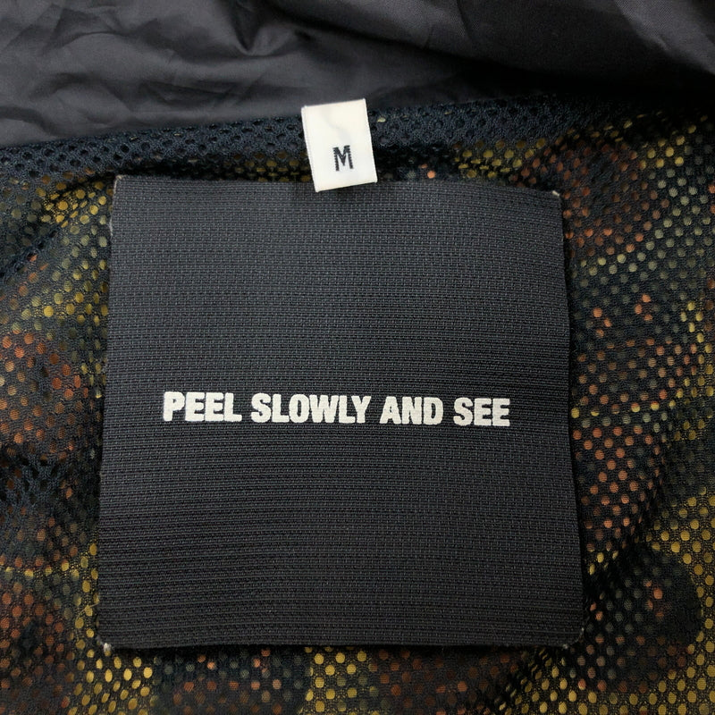 【現状渡し品】【メンズ】 A BATHING APE アベイシングエイプ ×PEEL SLOWLY AND SEE ピールスローリーアンドシー NYLON JACKET ナイロンジャケット アウター 142-260615-hn-12-fur サイズ：M カラー：イエロー/ブラウン系 万代Net店