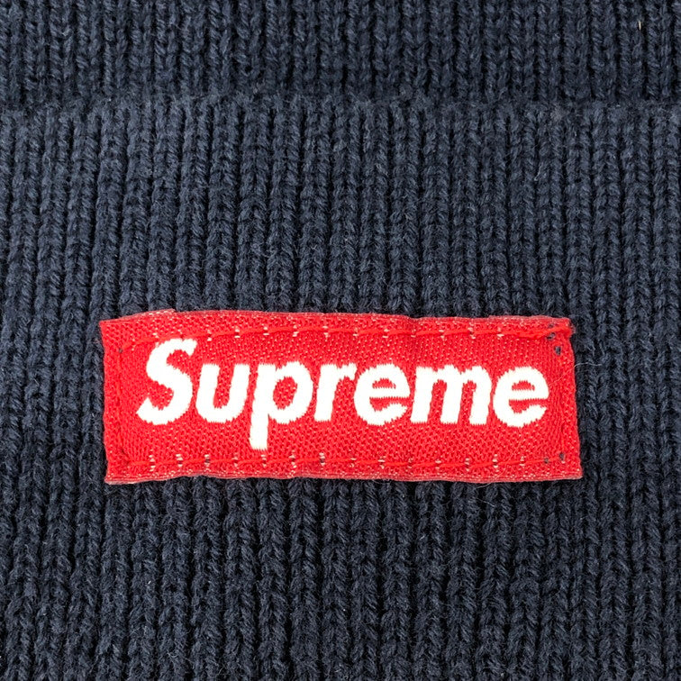 【中古品】Supreme シュプリーム ネイビー ニット帽 ビーニー 149-260304-SY-07-iwa 万代Net店
