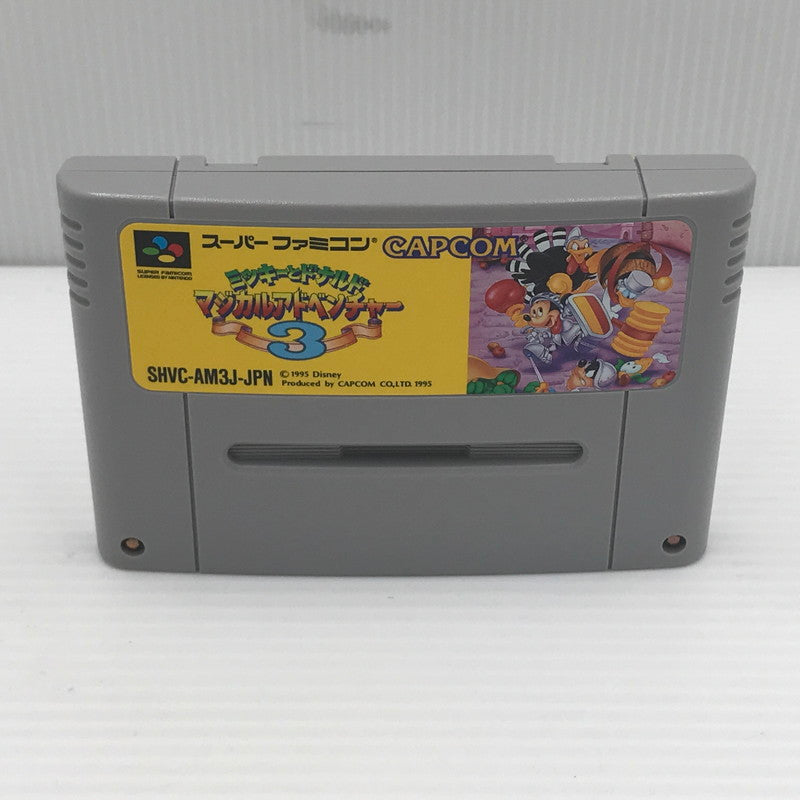 【中古品】 カプコン スーパーファミコンソフト ミッキーとドナルド マジカルアドベンチャー3 SHVC-P-AM3J(JPN) SFC 動作確認済 箱ヤケ大 023-260901-ti-05-tagh 万代Net店