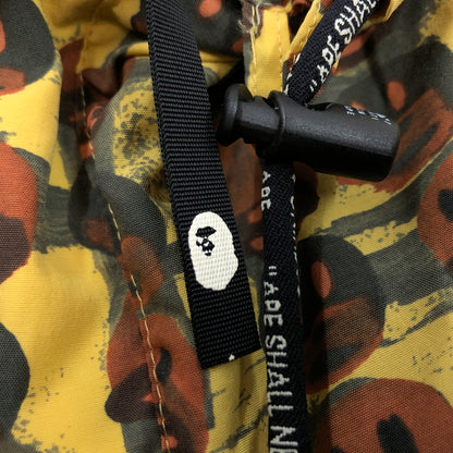 【現状渡し品】【メンズ】 A BATHING APE アベイシングエイプ ×PEEL SLOWLY AND SEE ピールスローリーアンドシー NYLON JACKET ナイロンジャケット アウター 142-260615-hn-12-fur サイズ：M カラー：イエロー/ブラウン系 万代Net店