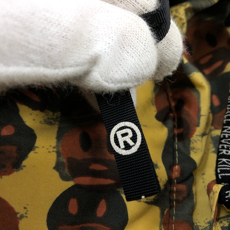 【現状渡し品】【メンズ】 A BATHING APE アベイシングエイプ ×PEEL SLOWLY AND SEE ピールスローリーアンドシー NYLON JACKET ナイロンジャケット アウター 142-260615-hn-12-fur サイズ：M カラー：イエロー/ブラウン系 万代Net店