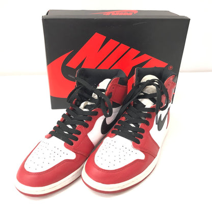 【中古品】【メンズ】 NIKE ナイキ 555088-101 AIR JORDAN 1 RETRO HIGH CHICAGO 2015 エアジョーダン1 レトロ ハイ シカゴ 160-240227-tk-1-tei サイズ：28.5cm カラー：レッド 万代Net店