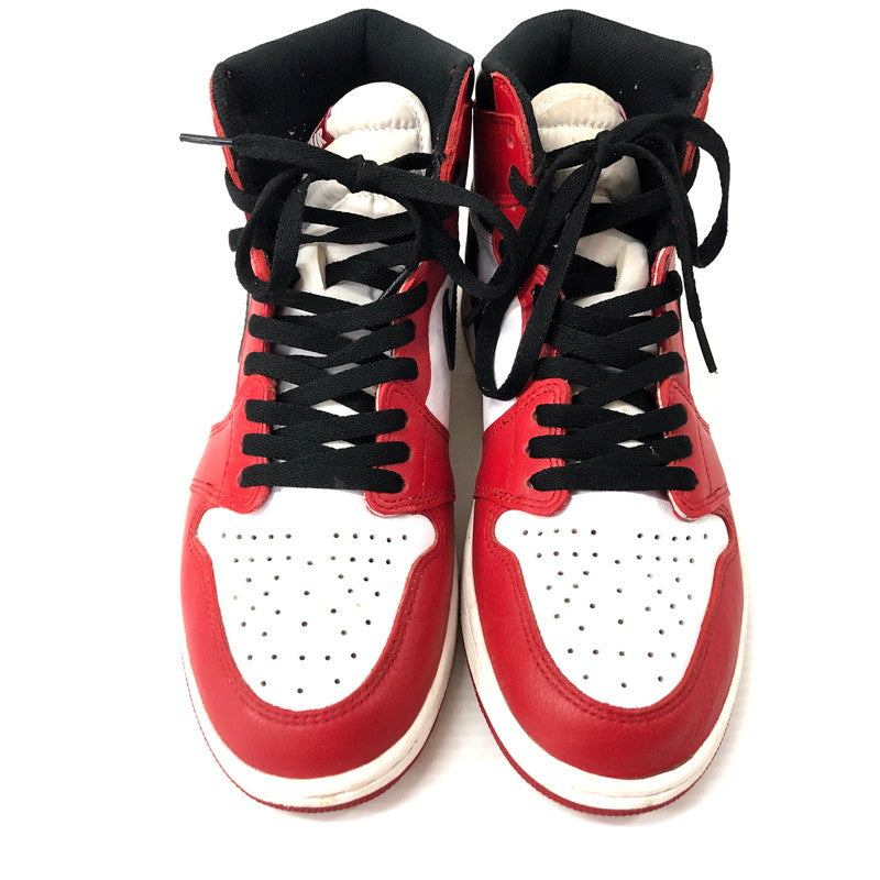 【中古品】【メンズ】 NIKE ナイキ 555088-101 AIR JORDAN 1 RETRO HIGH CHICAGO 2015 エアジョーダン1 レトロ ハイ シカゴ 160-240227-tk-1-tei サイズ：28.5cm カラー：レッド 万代Net店