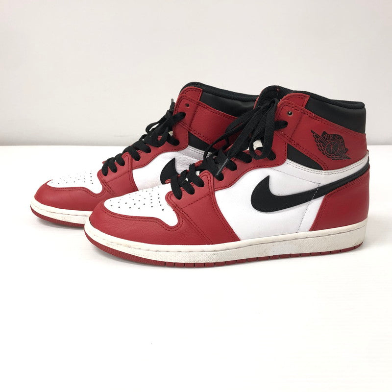 【中古品】【メンズ】 NIKE ナイキ 555088-101 AIR JORDAN 1 RETRO HIGH CHICAGO 2015 エアジョーダン1 レトロ ハイ シカゴ 160-240227-tk-1-tei サイズ：28.5cm カラー：レッド 万代Net店