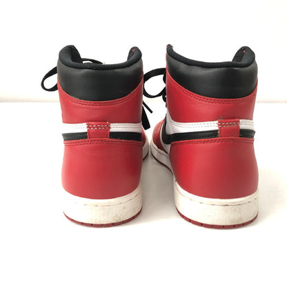 【中古品】【メンズ】 NIKE ナイキ 555088-101 AIR JORDAN 1 RETRO HIGH CHICAGO 2015 エアジョーダン1 レトロ ハイ シカゴ 160-240227-tk-1-tei サイズ：28.5cm カラー：レッド 万代Net店