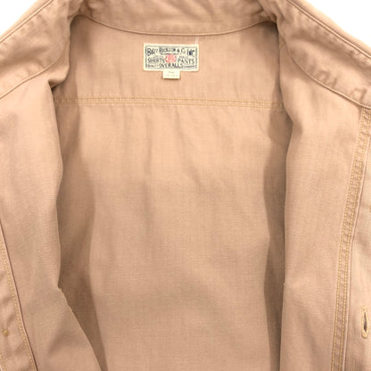 【中古品】【メンズ】 BUZZ RICKSON'S バズリクソンズ HERRINGBONE WORK SHIRT BR26081 ヘリンボーン ワークシャツ 長袖シャツ トップス 145-260615-hn-13-fur サイズ：15-15 1/2 カラー：ベージュ系 万代Net店