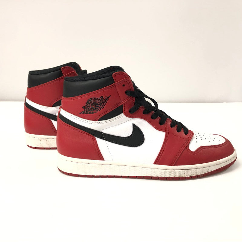 【中古品】【メンズ】 NIKE ナイキ 555088-101 AIR JORDAN 1 RETRO HIGH CHICAGO 2015 エアジョーダン1 レトロ ハイ シカゴ 160-240227-tk-1-tei サイズ：28.5cm カラー：レッド 万代Net店